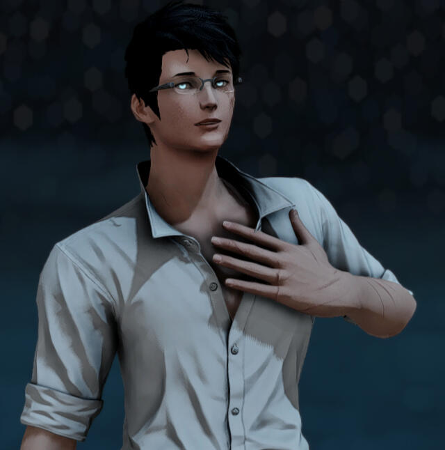 Boy at Night